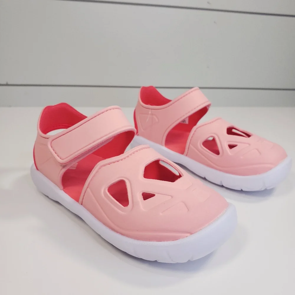 Adidas FortaSwim Peach Pink White Water-Friendly Sandals Toddler Girl Size 9K